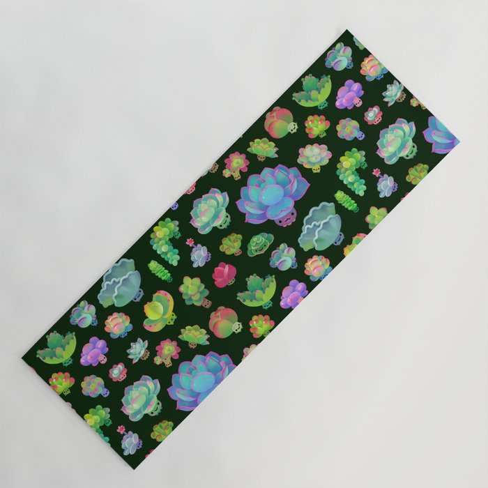 Baby succulent 2 - dark Yoga Mat Gallery Image 1