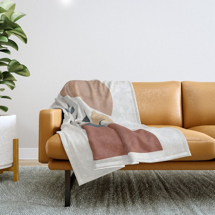 Shapes and Branches 03 Throw Blanket Gallery Image 1