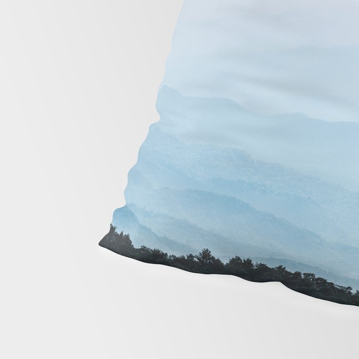 Smoky Mountain National Park Sunset Layers - Nature Photography Pillow Sham Gallery Image 4
