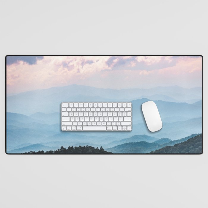 Smoky Mountain National Park Sunset Layers - Nature Photography Desk Mat
