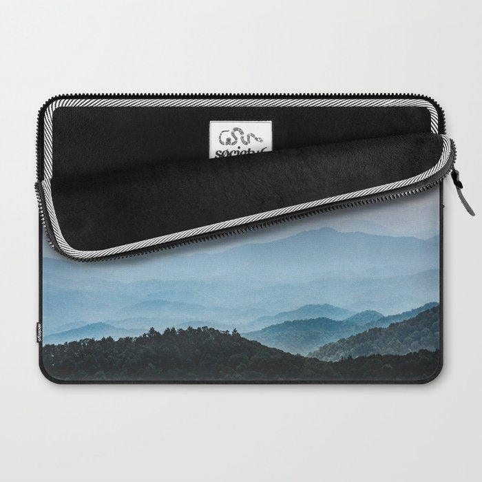 Smoky Mountain National Park Sunset Layers - Nature Photography Laptop Sleeve Gallery Image 2