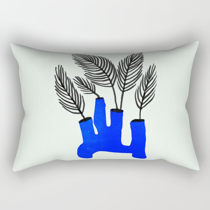 The Blue Vase Rectangular Pillow Gallery Image 2