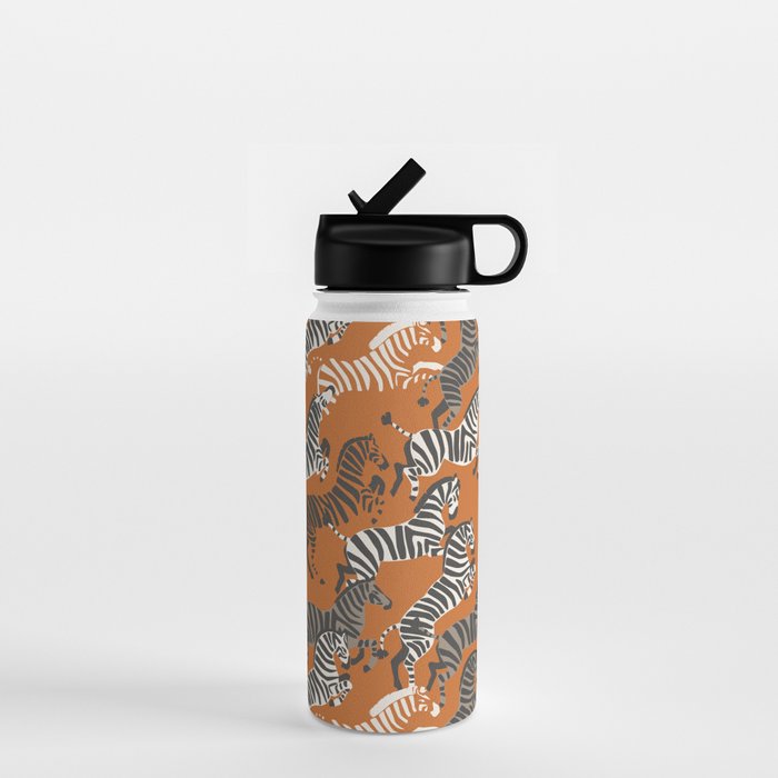 Zebra Race Water Bottle Gallery Image 1