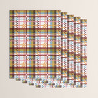 Bold Grid Aesthetic Wrapping Paper Gallery Image 3
