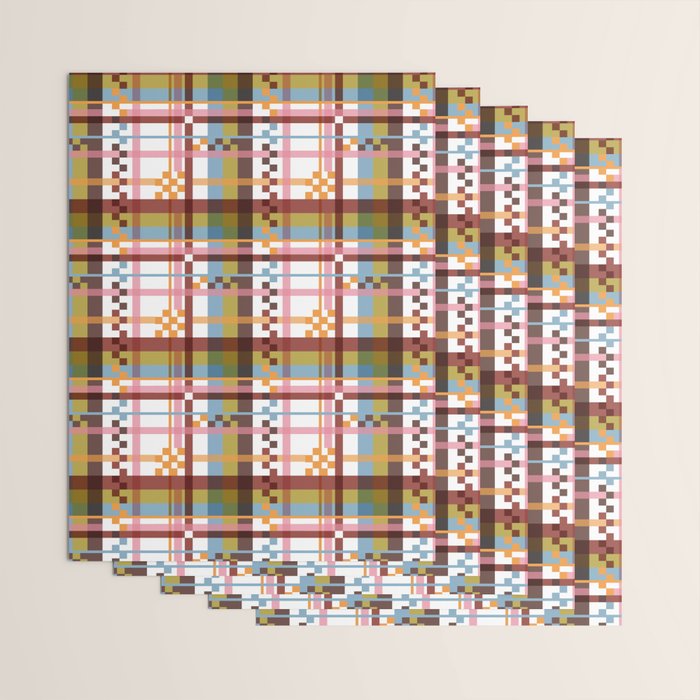 Bold Grid Aesthetic Wrapping Paper Gallery Image 3
