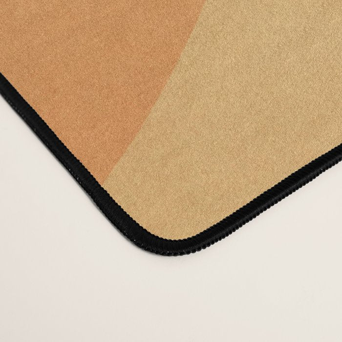 Amber Orange Abstract Flow Mid Century Layered Shapes Desk Mat Gallery Image 4