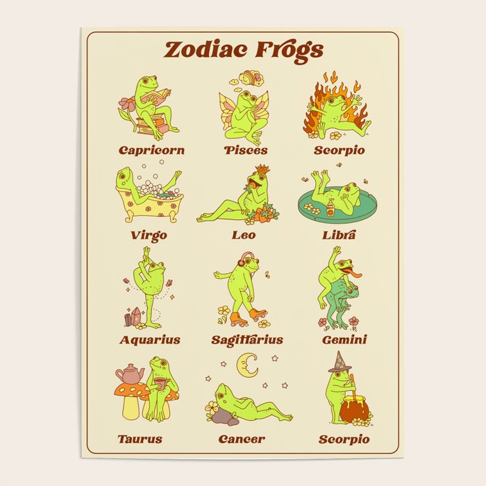 Zodiac Frogs Poster Gallery Image 4