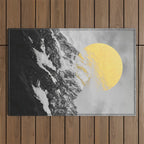 Moon dust mountains Outdoor Rug Gallery Image 1