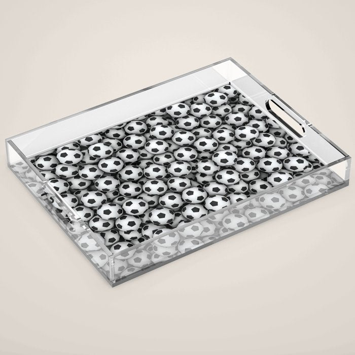 Soccer balls Acrylic Tray Gallery Image 1