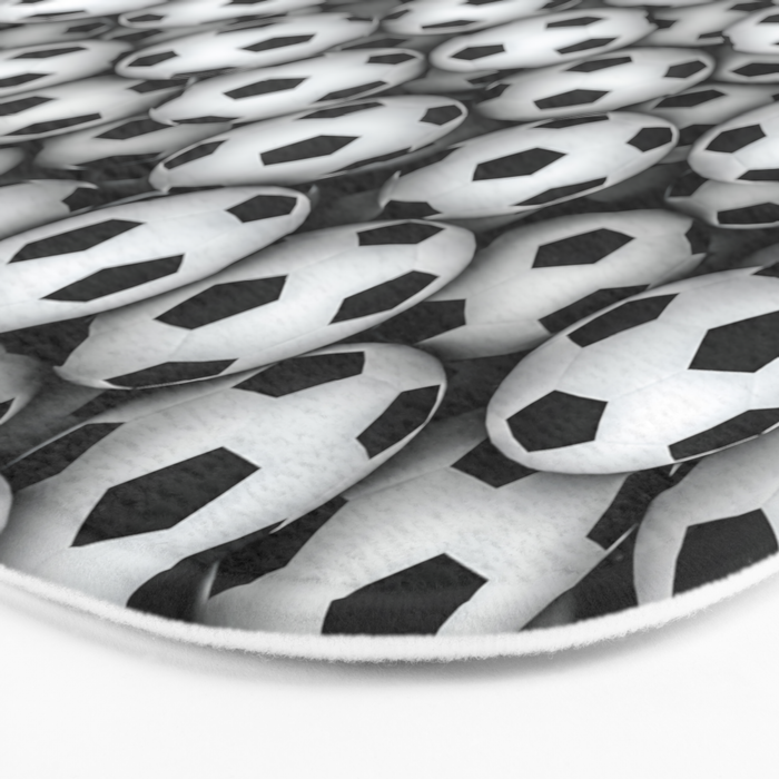Soccer balls Bath Mat Gallery Image 3