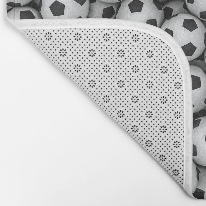 Soccer balls Bath Mat Gallery Image 2