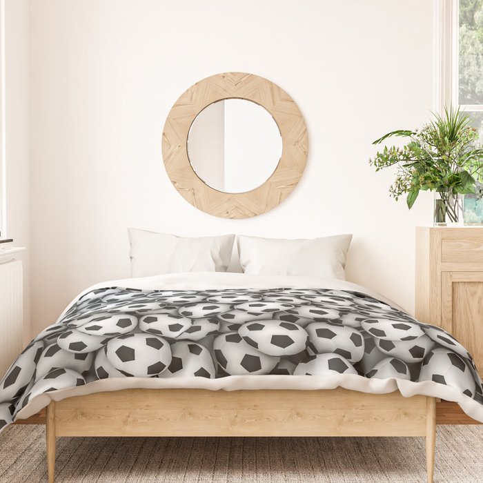 Soccer balls Duvet Cover Gallery Image 3