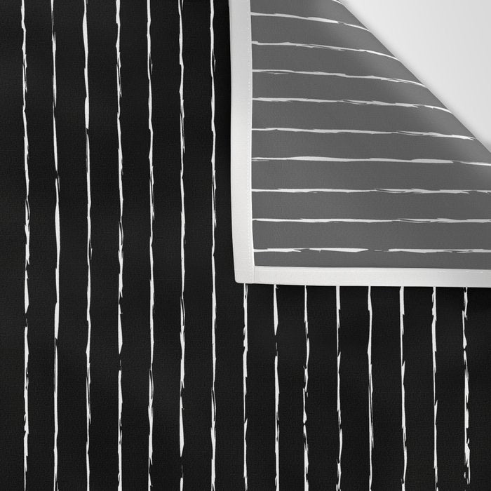Lines III (Black) Wall Tapestry Gallery Image 3