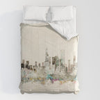 chicago city skyline Comforter Gallery Image 6