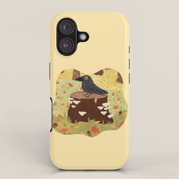 Woodland Crow iPhone Case Gallery Image 1