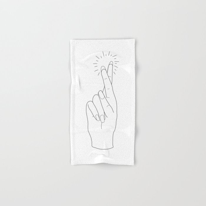 Fingers Crossed Bath Towel Gallery Image 1