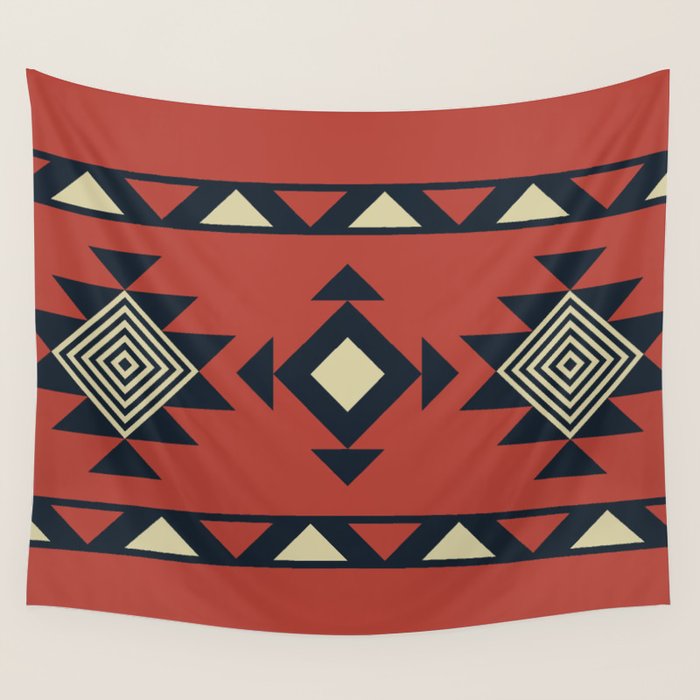 Aztec pattern Wall Tapestry Gallery Image 1