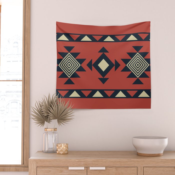 Aztec pattern Wall Tapestry Gallery Image 2