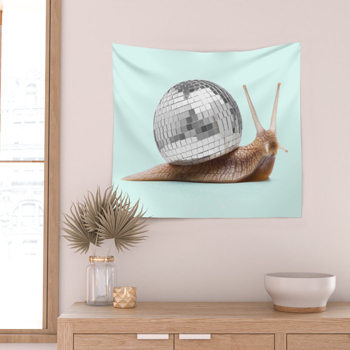 DISCO SNAIL Wall Tapestry Gallery Image 2
