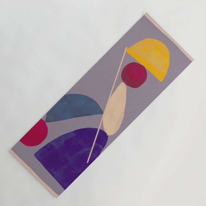 Modern Abstract Minimal Shapes 84 Yoga Mat Gallery Image 1