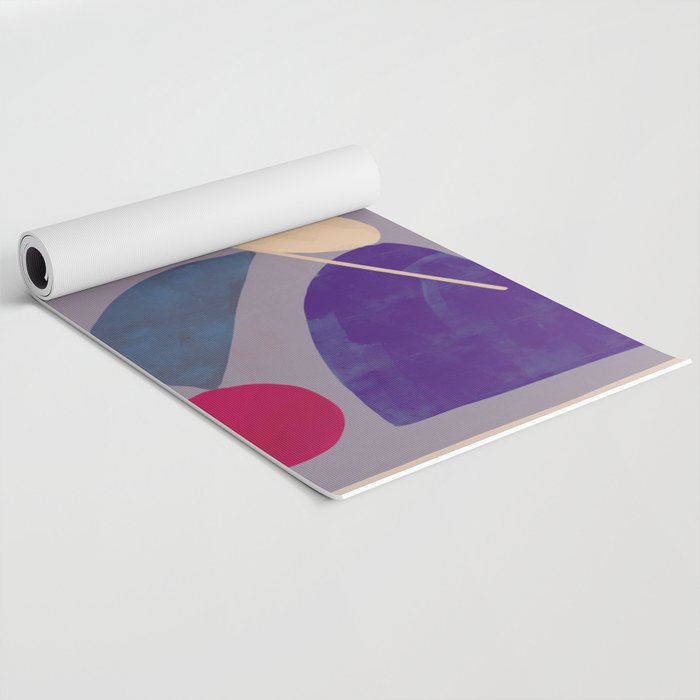 Modern Abstract Minimal Shapes 84 Yoga Mat Gallery Image 2