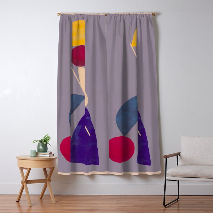 Modern Abstract Minimal Shapes 84 Window Curtain Gallery Image 5