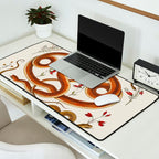 Albertus Seba Snakes Flowers Engraving ii Desk Mat Gallery Image 2