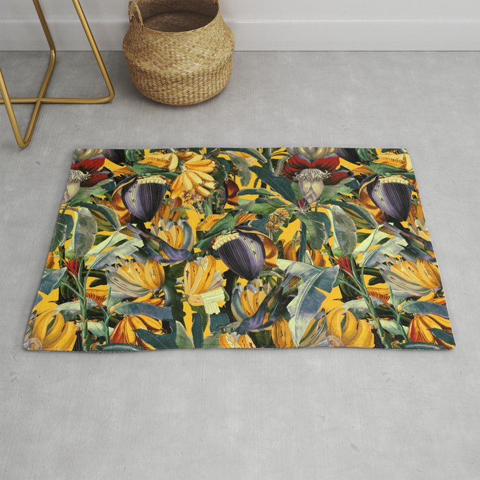 Banana and Leaf Garden Rug Gallery Image 1