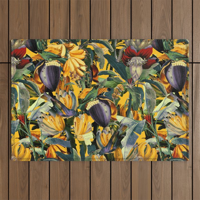 Banana and Leaf Garden Outdoor Rug Gallery Image 1