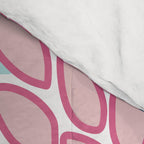 Festive, Floral Prints, Pink and Navy Blue Comforter Gallery Image 4