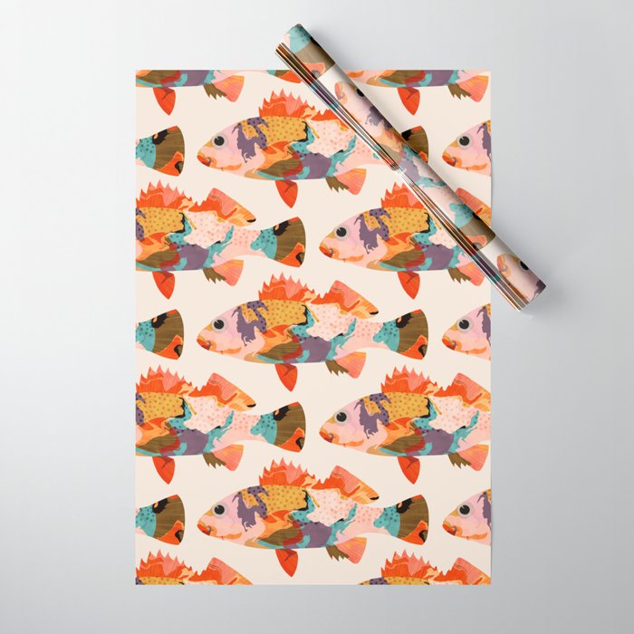 Tropical fish Wrapping Paper Gallery Image 1
