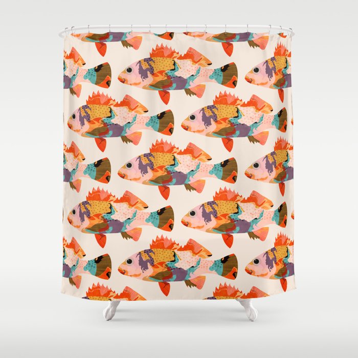 Tropical fish Shower Curtain Gallery Image 1
