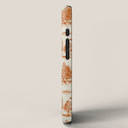 Orange Alien Abduction Toile De Jouy Pattern iPhone Case Gallery Image 2