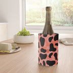 Coral Cow Print Wine Chiller Gallery Image 4