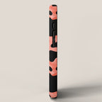 Coral Cow Print iPhone Case Gallery Image 2