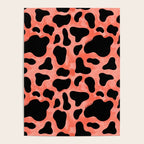 Coral Cow Print Poster Gallery Image 4