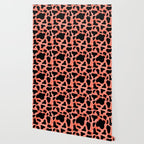 Coral Cow Print Wallpaper Gallery Image 2