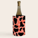 Coral Cow Print Wine Chiller Gallery Image 1