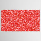 Pink and Red - Retro Floral Art Print Tablecloth Gallery Image 2