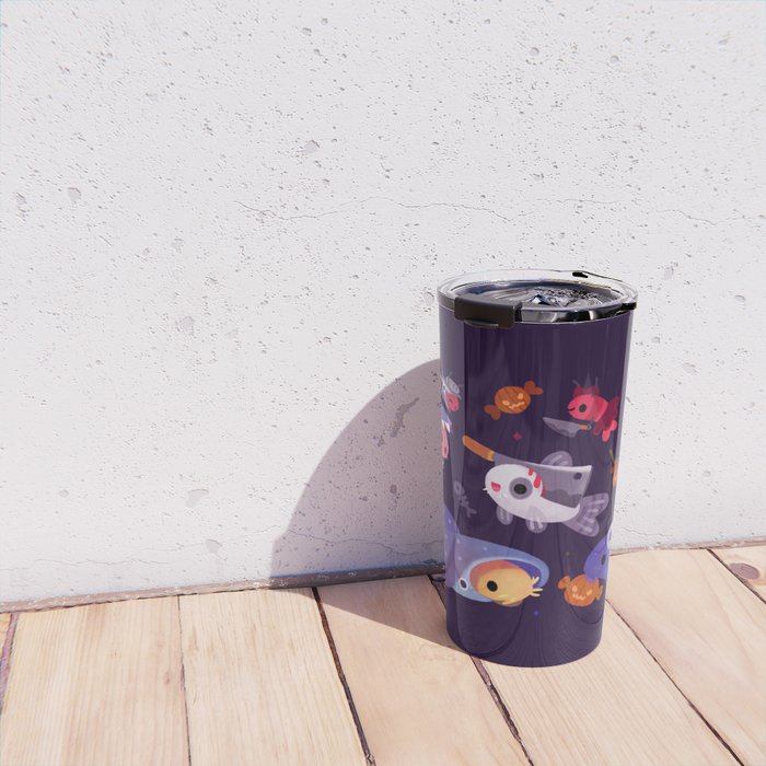 Spooky Cory cats Travel Mug Gallery Image 4