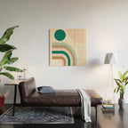 Minimal Geometric Abstraction 84 Wood Wall Art Gallery Image 2