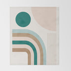 Minimal Geometric Abstraction 84 Throw Blanket Gallery Image 2