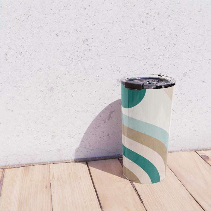 Minimal Geometric Abstraction 84 Travel Mug Gallery Image 4
