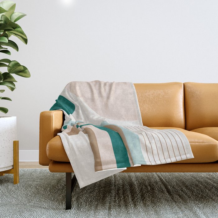 Minimal Geometric Abstraction 84 Throw Blanket Gallery Image 1