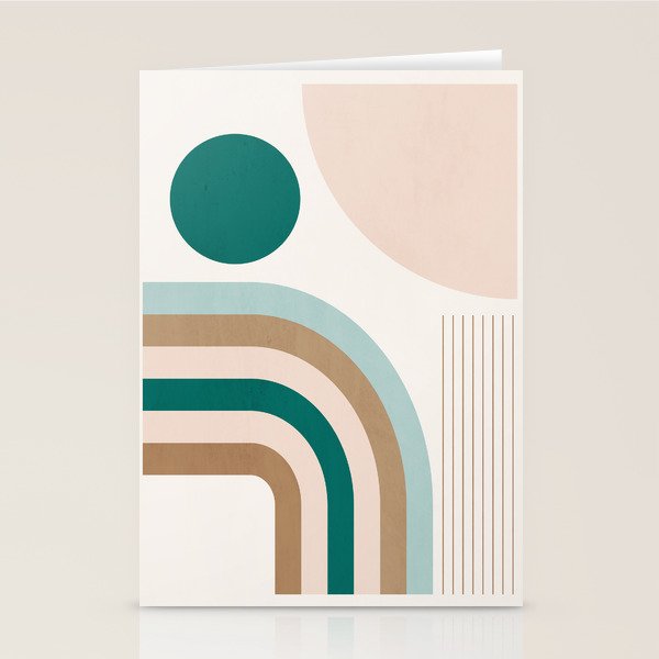 Minimal Geometric Abstraction 84 Stationery Card Gallery Image 2