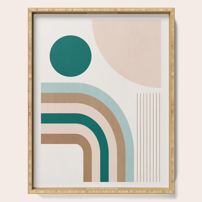Minimal Geometric Abstraction 84 Serving Tray Gallery Image 1