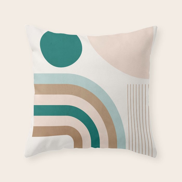 Minimal Geometric Abstraction 84 Throw Pillow Gallery Image 1