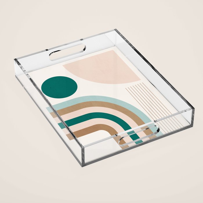 Minimal Geometric Abstraction 84 Acrylic Tray Gallery Image 1