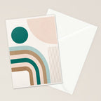 Minimal Geometric Abstraction 84 Stationery Card Gallery Image 2