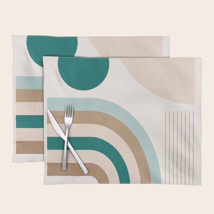 Minimal Geometric Abstraction 84 Placemat Gallery Image 1